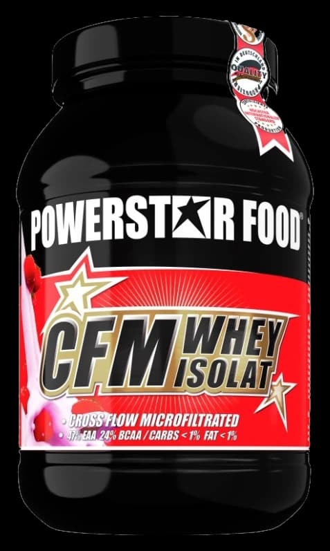 Powerstar Food CFM Whey Isolat, Sorte Strawberry