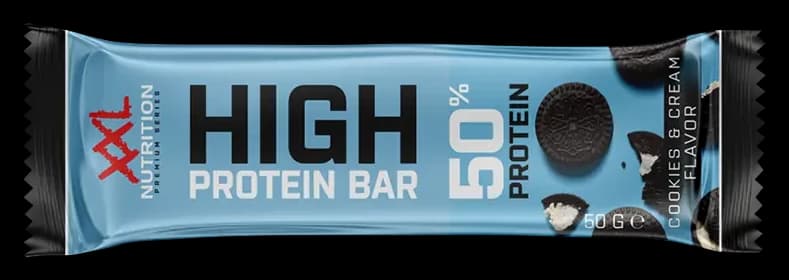 XXL Nutrition High Protein Bar, Sorte Cookies & Cream