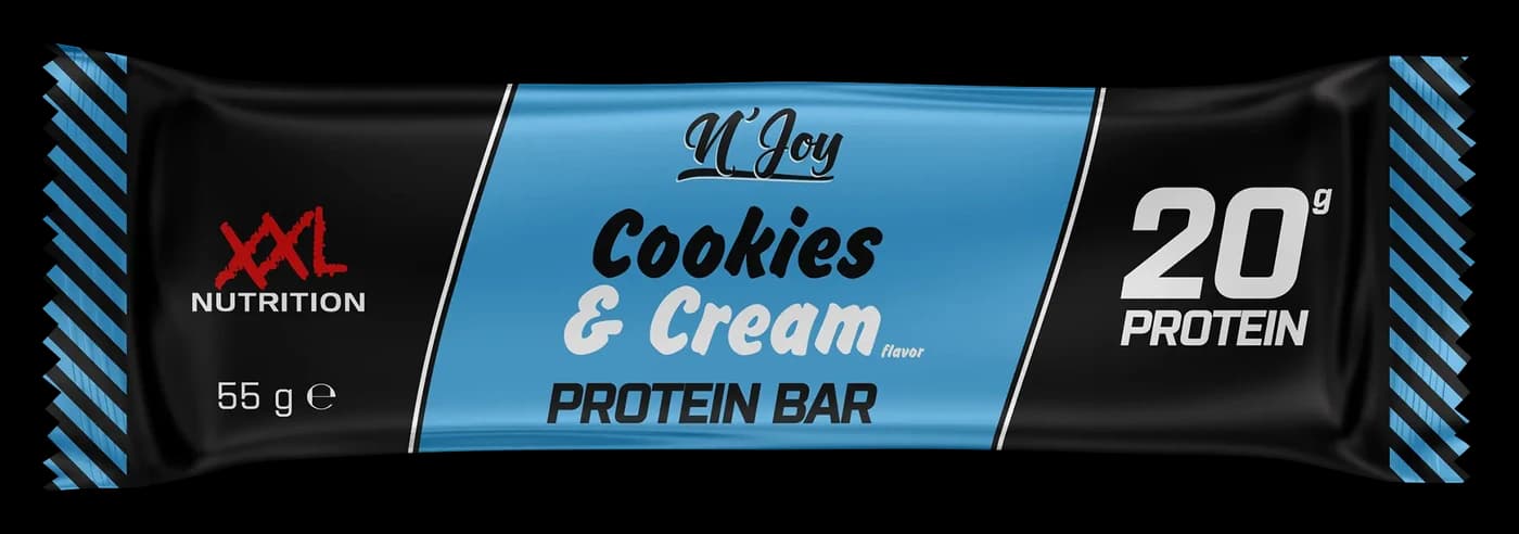 XXL Nutrition N'Joy Protein Bar, Sorte Cookies & Cream